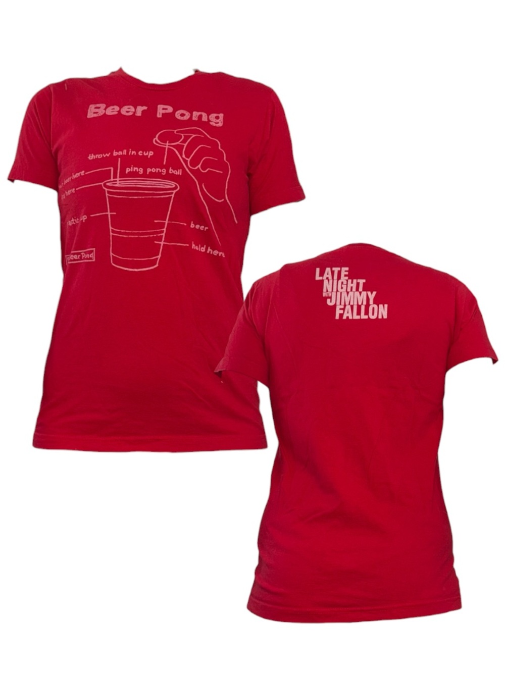 Rare Late Night With Jimmy Fallon Beer Pong Shirt